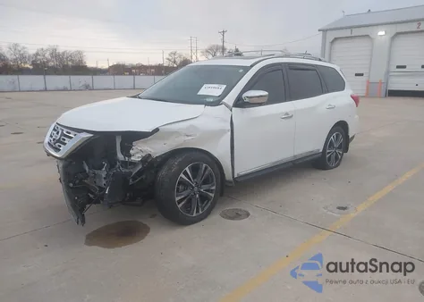 2018 Nissan Pathfinder Platinum from USA, damaged, VIN 5N1DR2MM1JC679157
